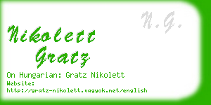 nikolett gratz business card